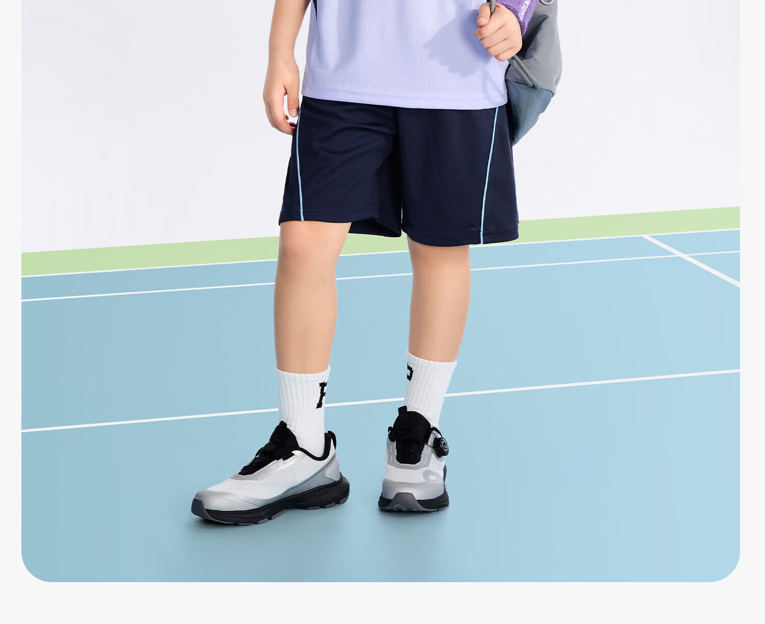 Zuo Xi Boys' Summer Sportswear Set A-Class 2026 Patchwork Mesh Quick-Dry Breathable White 150 37